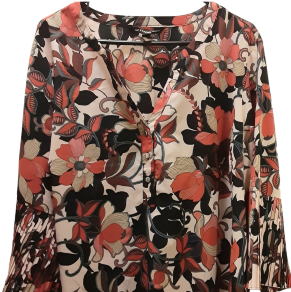 Women's ZAC & RACHEL WOMAN MULTI COLOR TOP SIZE 1X